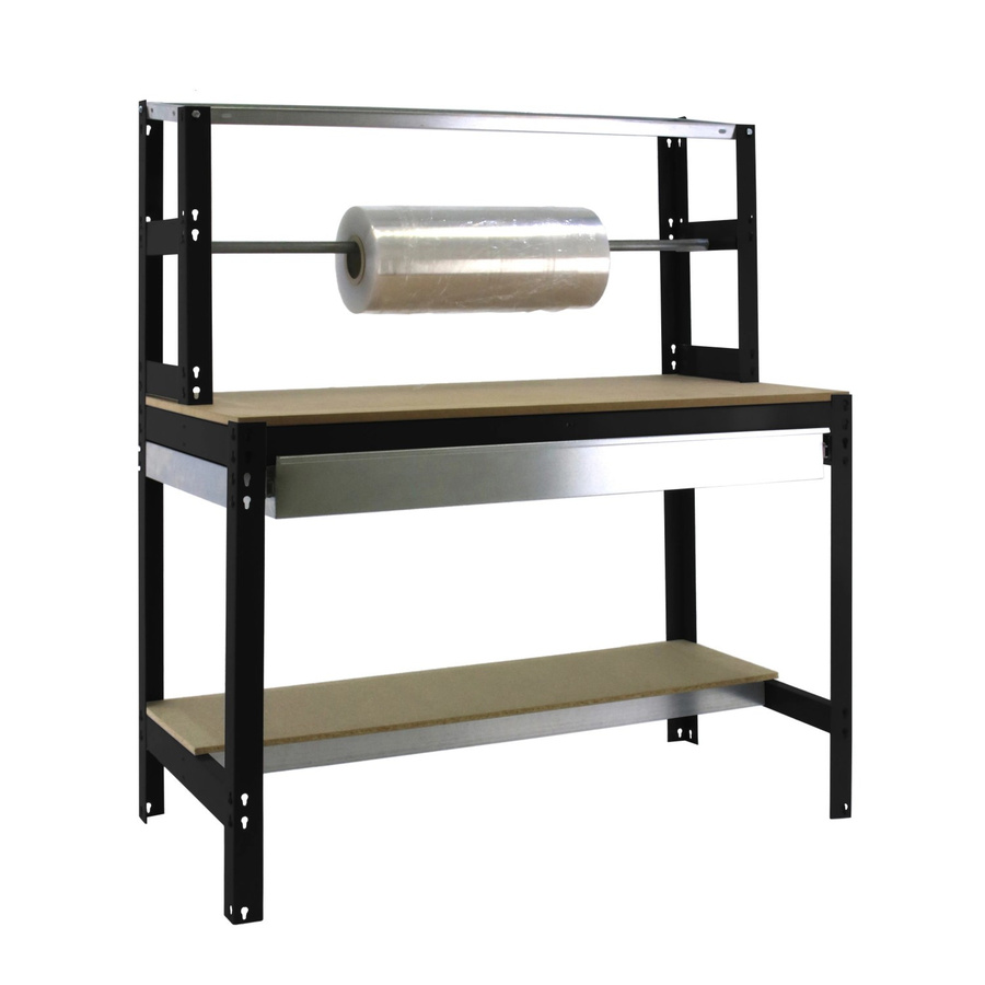 PROREGAL Packtisch Buffalo mit Schubfach in Anthrazit, H x B x T: 84 x 90 x 76 cm - Bild 2