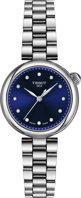 Tissot Damenuhr, Quarz, Edelstahl, Blau, 28 mm, 5 ATM - Bild 1