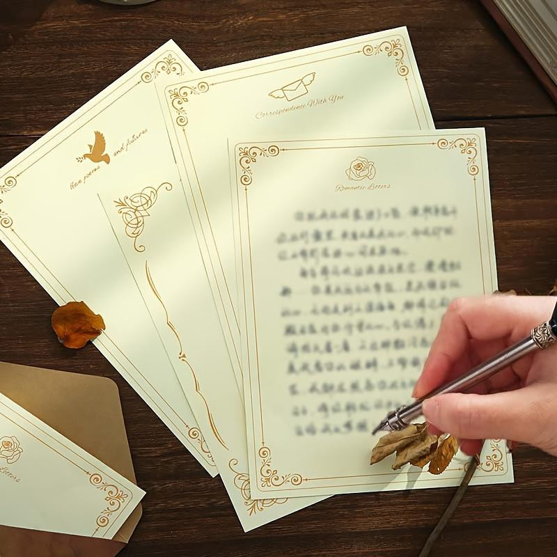 20 Stück Retro-Briefpapier SZ-Damai im B5 Format für romantische Liebesbriefe und kreative Schreibprojekte - Bild 2