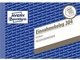 AVERY Zweckform Einnahmebelege Nr. 304, A6, grün, mikroperforiert - Bild 1