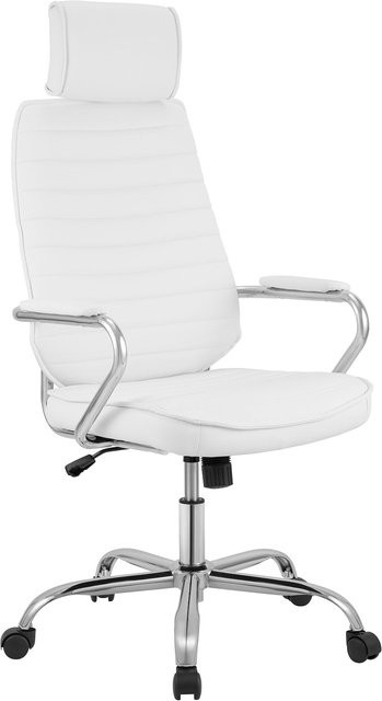 CLP Bürostuhl Rako ergonomisch mit Kopfstütze und gepolsterten Armlehnen aus Kunstleder - Bild 1