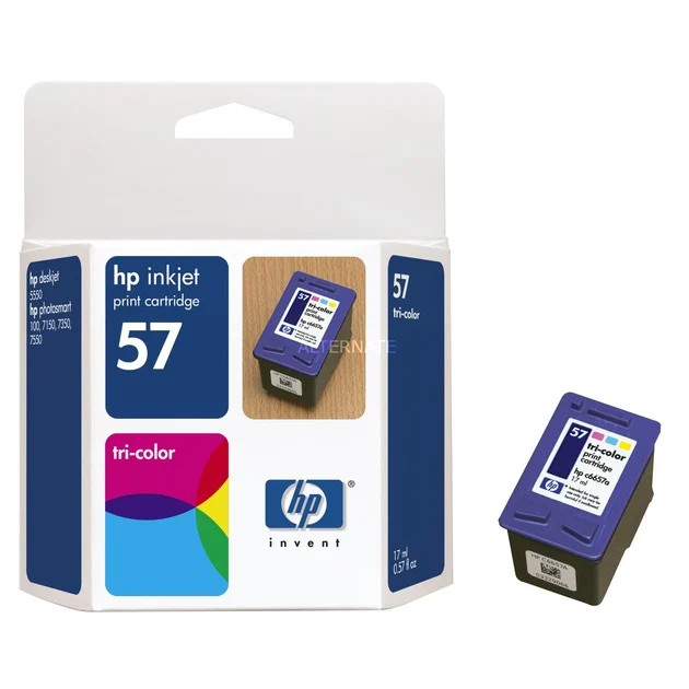 HP Tinte Nr. 57 C6657A dreifarbig für DeskJet, OfficeJet und PhotoSmart Tintenstrahldrucker - Bild 1
