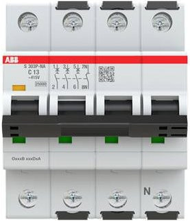 ABB S303P-C13NA Leitungsschutzschalter 13A 415V 2CDS383103R0134 - Bild 1