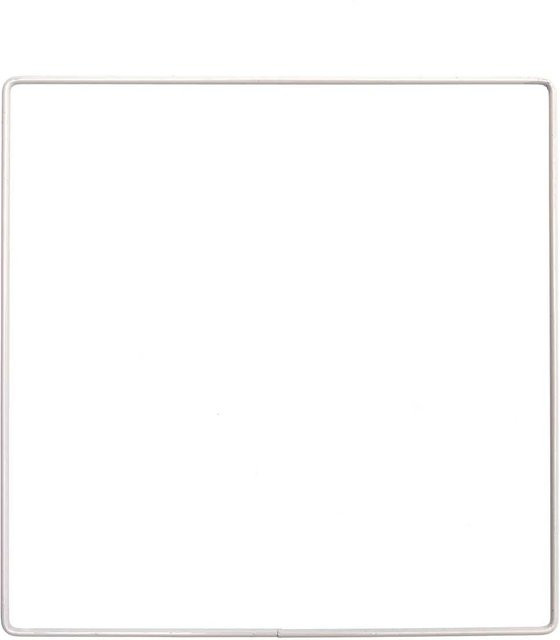 Rico Design Metallring Quadrat weiß Durchmesser: 20 cm - Bild 1