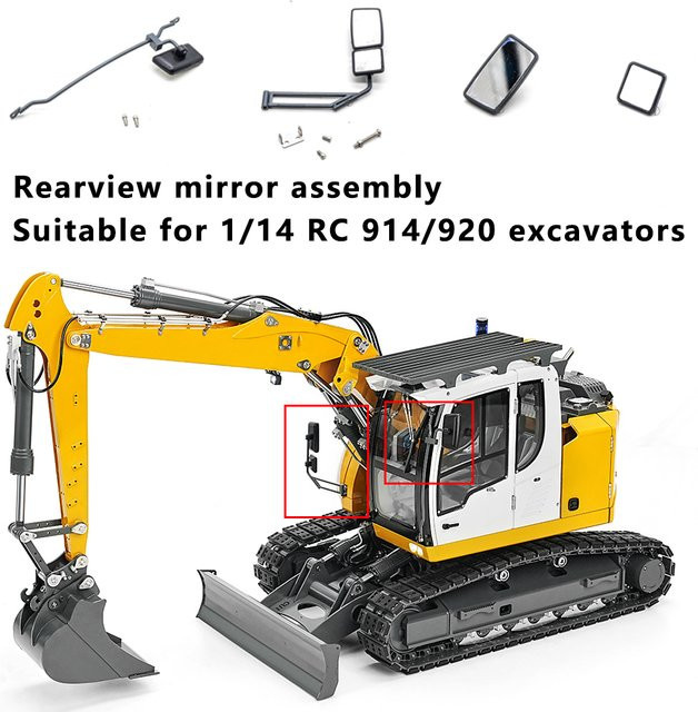 LESU RC Hydraulische Modell-Rückspiegelbaugruppe, 1/14, Modellzubehör - Bild 1