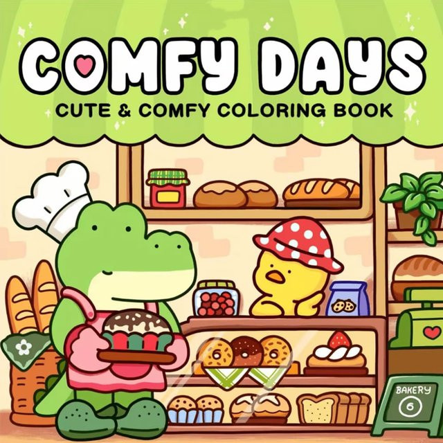 Comfy Days Malbuch mit festlichen Designs in Multicolor zur Stresslinderung - Bild 1