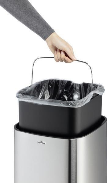 Durable Sensor Abfalleimer No Touch aus Edelstahl in Silber mit 35 l Fassungsvermögen - Bild 1