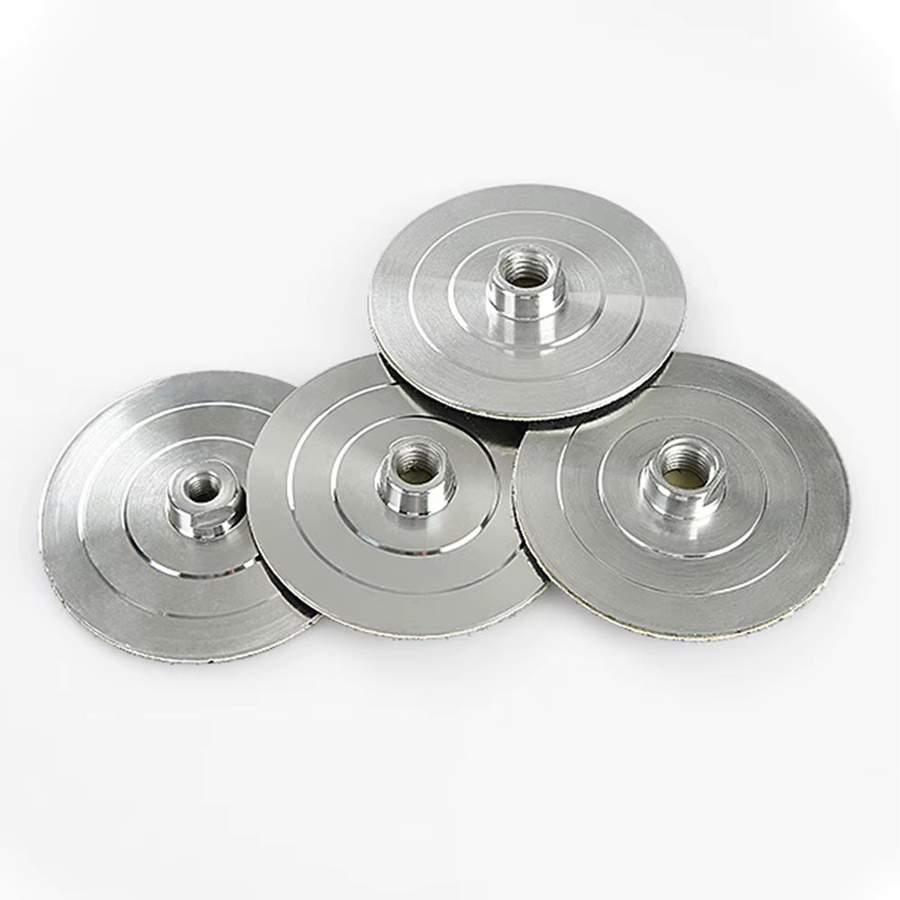 Vibratite Aluminium Stützteller für Polier- und Schleifmaschinen mit M14 M10 5/8-11 Gewinde für 80mm und 100mm Schleifscheiben - Bild 3