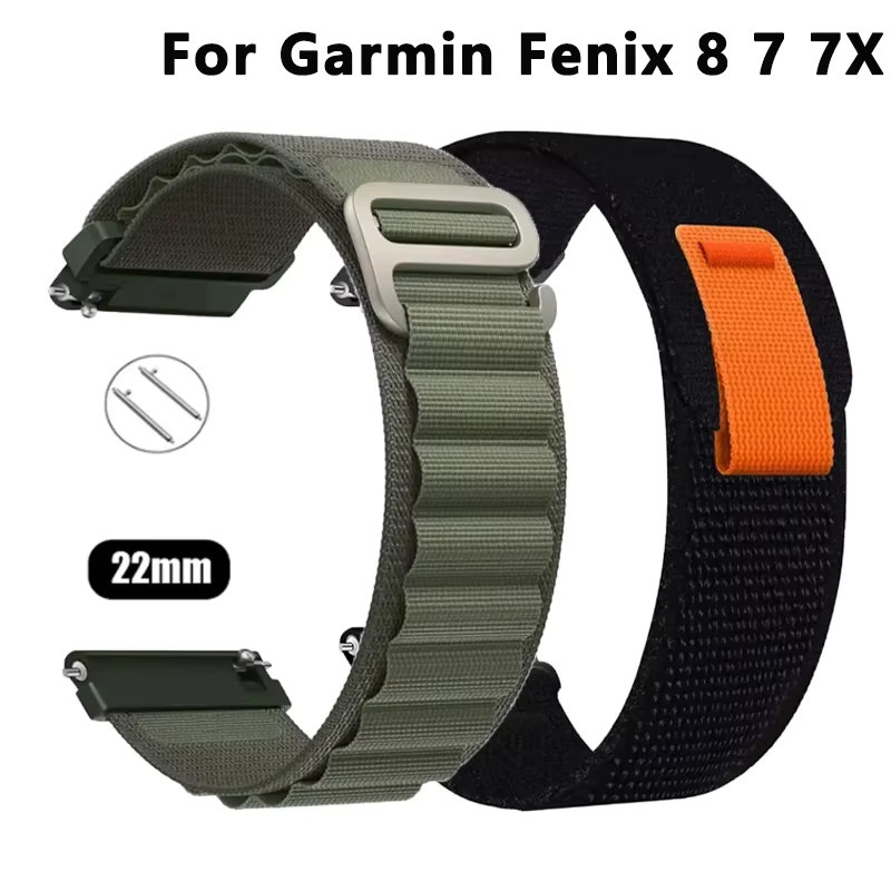 VATMENS Uhrenarmband Nylon, Schwarz, Unisex, 22 mm - Bild 3