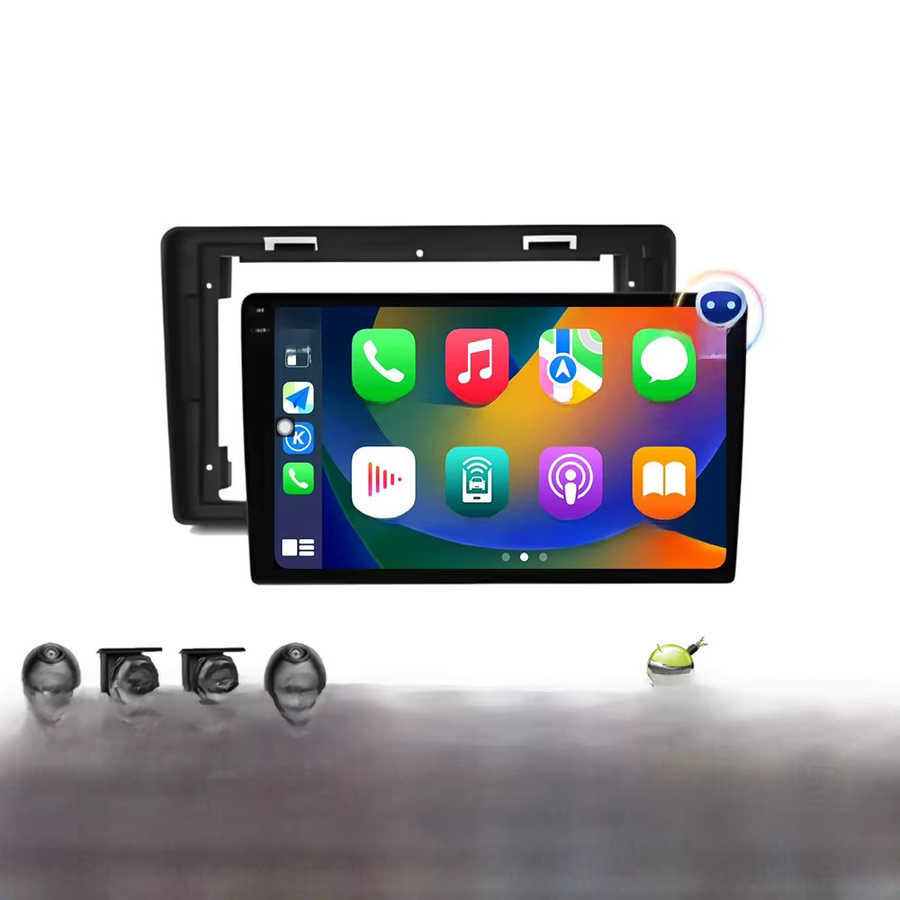 KJ-NAVI Multimedia Autoradio mit Android Auto und CarPlay für Citroen C2 C3, WiFi, GPS Navigation und DSP Stereo, Schwarz - Bild 4