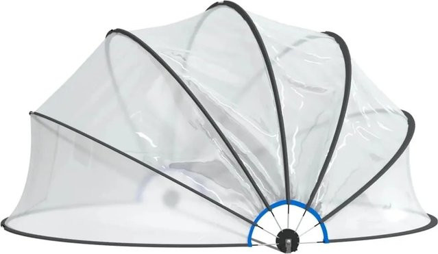 vidaXL Pool-Kuppel rund aus transparentem PVC, Durchmesser: 467 cm, Höhe: 234 cm - Bild 1