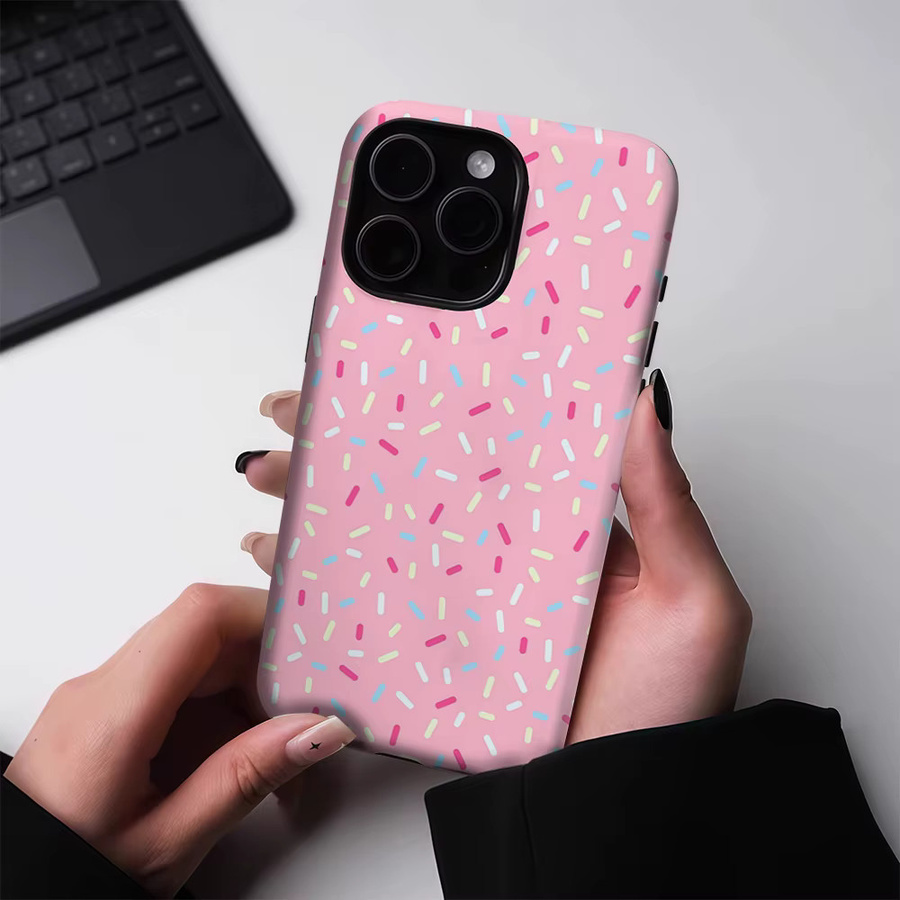 Potdemiel Magnetic Tough Case Pink Pastel Sprinkles für iPhone 17 16 15 14 Pro Max Plus mit Double-Layer Schutz - Bild 2