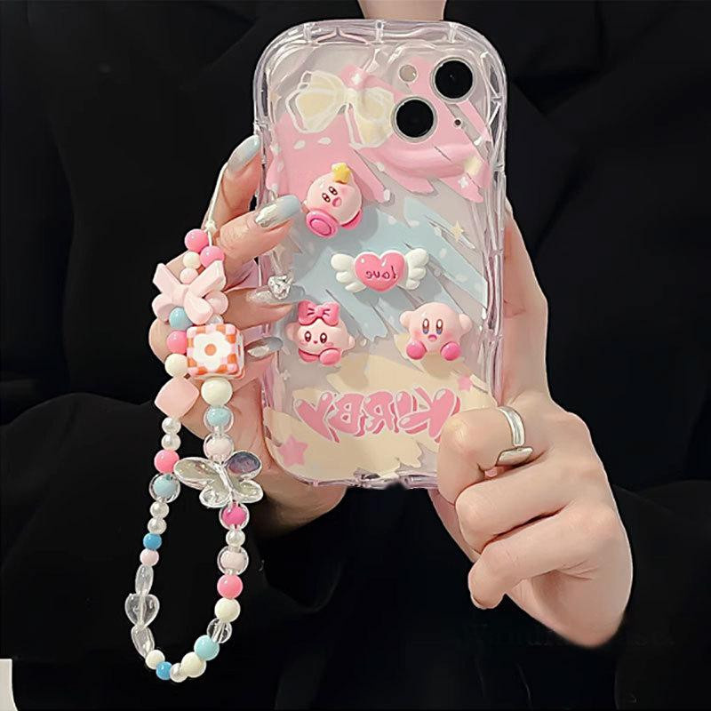 Niedrige Handyhülle mit dreidimensionaler Puppe und Kette für Apple iPhone 11, 12 mini, 13, 14 Pro Max, Xs, XR und 6s Plus - Bild 4