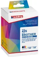 edding Tintenpatronen Set kompatibel mit Brother LC-1100 in Schwarz, Cyan, Magenta und Gelb - Bild 1