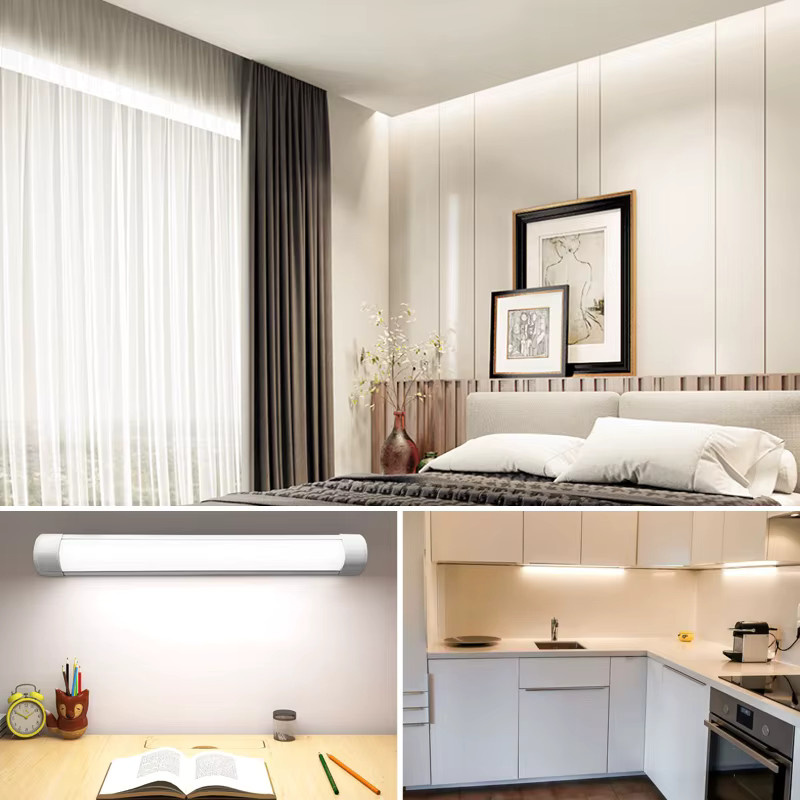 LANGYUE LED Rohr Wandlampe in Weiß für Küche und Schlafzimmer, Ultra Dünne Unterbauleuchte für Schränke und Bars, Kaltweiß - Bild 3