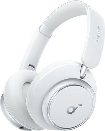 Anker Space Q45 Over-Ear Kopfhörer Kabellos und Verkabelt mit Bluetooth und USB-C in Weiß