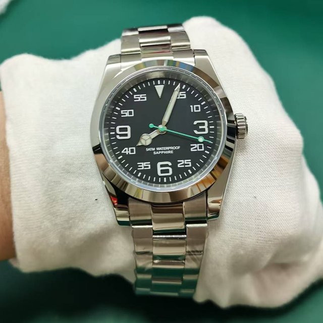 AIMIMO DESIGN Armbanduhr Edelstahl, Quarz, Saphirglas, 39 mm, Herren - Bild 1