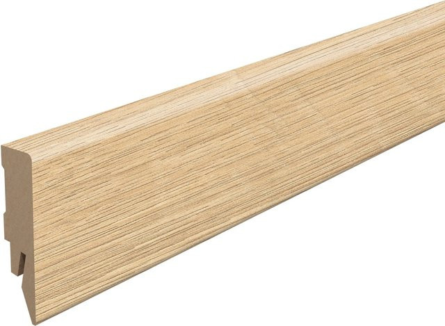 Egger Sockelleiste L612 Victoria Eiche Natur braun aus MDF mit Clip-System, Höhe: 5,8 cm, Breite: 1,4 cm - Bild 1