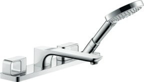 Hansgrohe Axor Urquiola Badewannen-Armatur mit Fertigmontageset in Brushed Brass - Bild 1