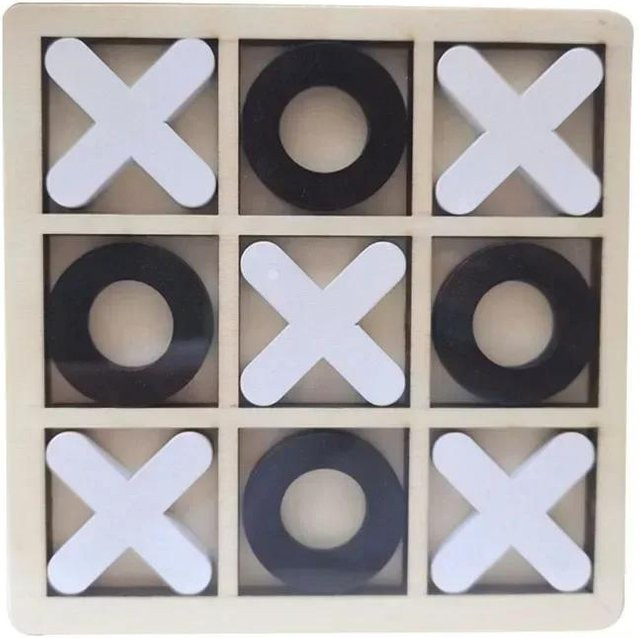 Montessori Mini Schach, Brettspiel, Holz, schwarz weiß, ab 3 Jahre - Bild 1