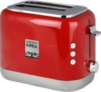 Kenwood Toaster TCX751RD mit 2 Brennern, Bagel-Funktion und Brötchenaufsatz in Rot - Bild 1