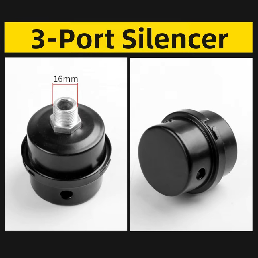 LEENKEA Ölfreier Schalldämpfer und Einlassfilter für Luftkompressoren in Schwarz, Durchmesser: 12,5 mm / 16 mm / 20 mm - Bild 5