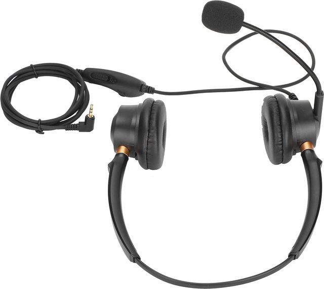 DIYelecs Kundenservice-Headset H600D-2.5-MV in Schwarz mit Lautstärkeregelung und Rauschunterdrückung sowie 3,5 mm Klinkenanschluss - Bild 1