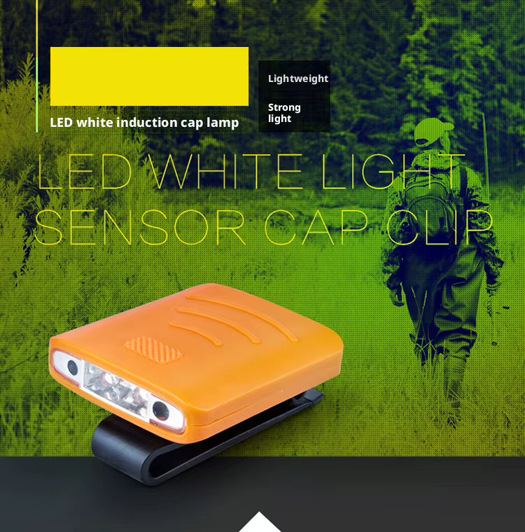 ESMARTER LED Clip-on Hutrandlampe Schwarz USB wiederaufladbar für Outdoor und Angeln - Bild 3