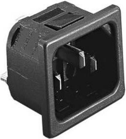 Bulgin PX0575/30/28 Kaltgeräte-Steckverbinder Socket in Schwarz - Bild 1