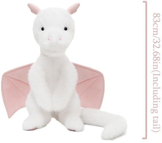 Niedlicher Walisischer Drache, Schwarzes Kuscheltier, Rosa, ab 3 Jahre - Bild 1