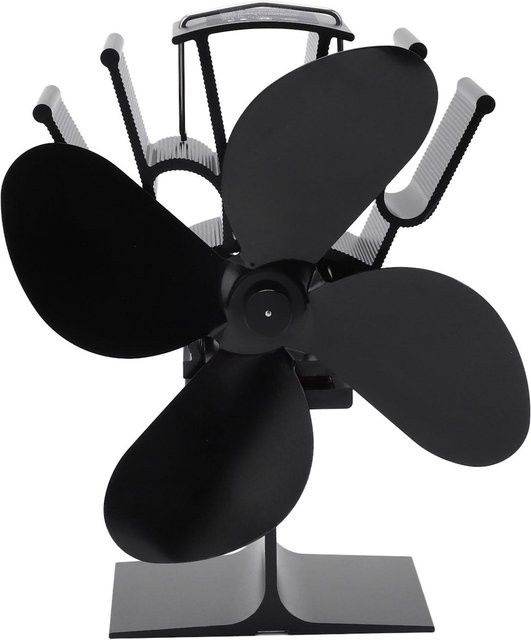 Neoglint Wärmegetriebener Ofenventilator aus Aluminiumlegierung mit 4-Blatt-Rotor in Schwarz - Bild 1