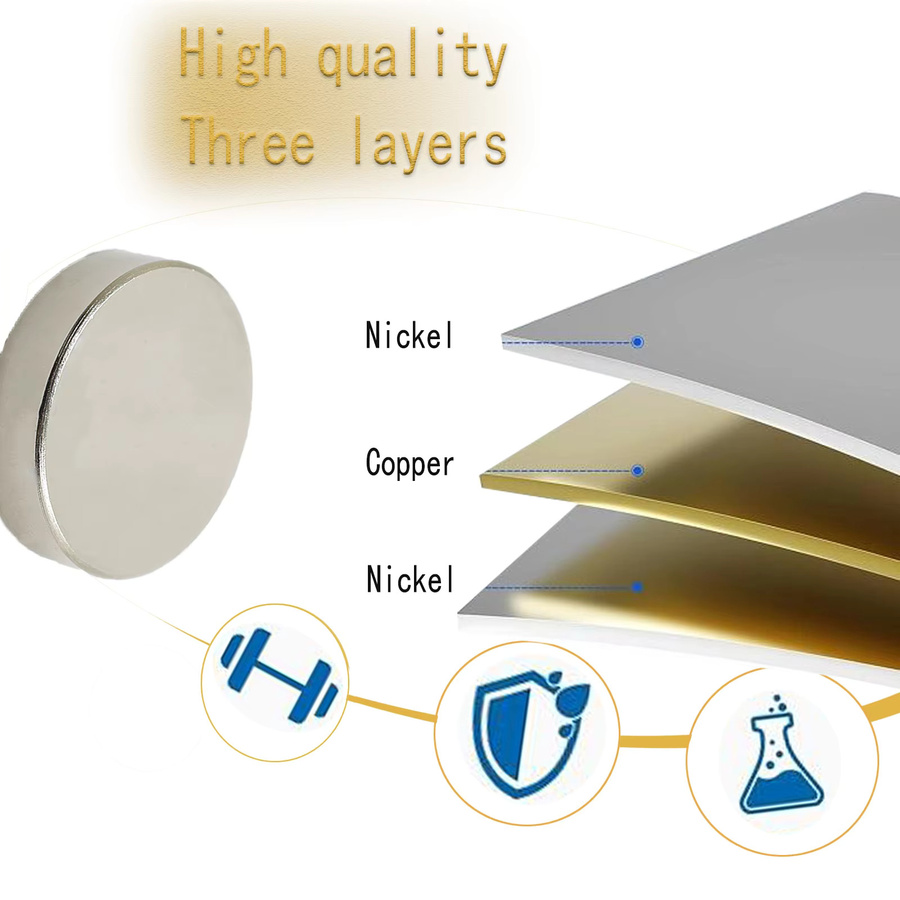 Runder Neodym-Magnet in Silber für Büro und Küche, starker Magnet-Booster für Heimbüro und Werbetafeln - Bild 3