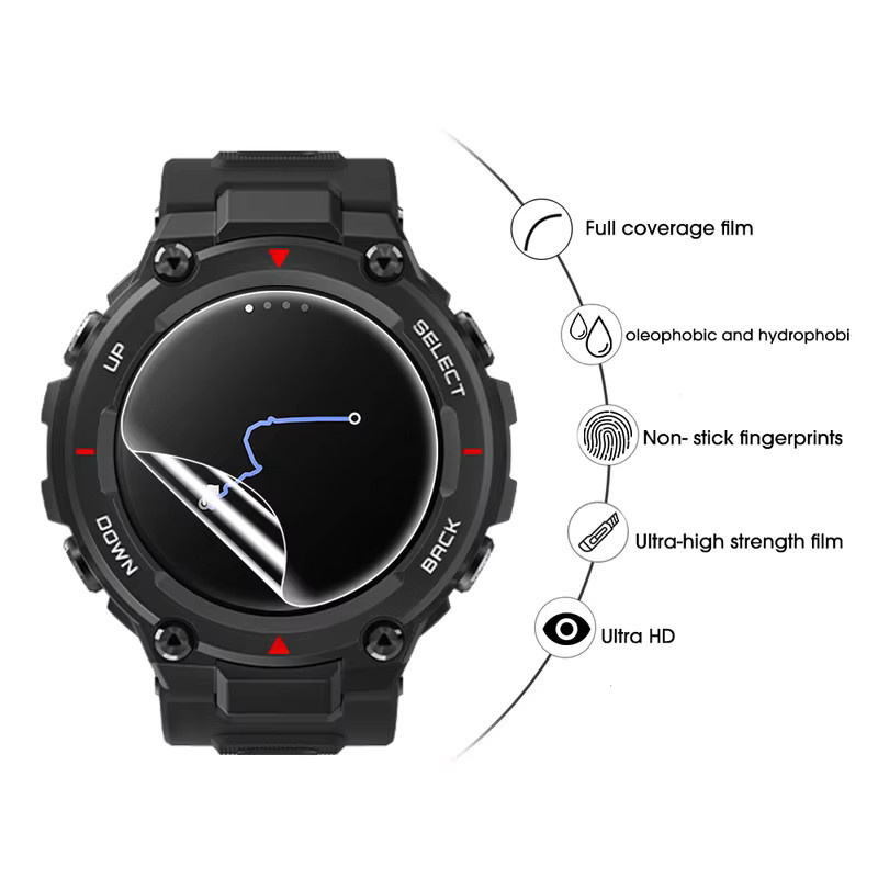 Huami Amazfit T-Rex Smartwatch Displayschutzfolie, Hydrogel, transparent, Unisex - Bild 6
