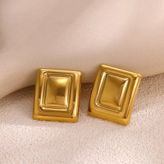 ETCAVCE Ohrringe, Edelstahl, Gold, Vintage, Damen - Bild 1