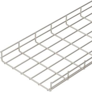 OBO Bettermann Gitterrinne aus Edelstahl in Silber, B/H/L: 30,0 x 5,5 x 300,0 cm - Bild 1