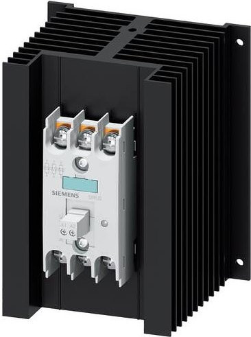Siemens Halbleiterschütz 3RF2450-3AC55 Nullspannungsschaltend 3 Schließer 50A Schwarz - Bild 1