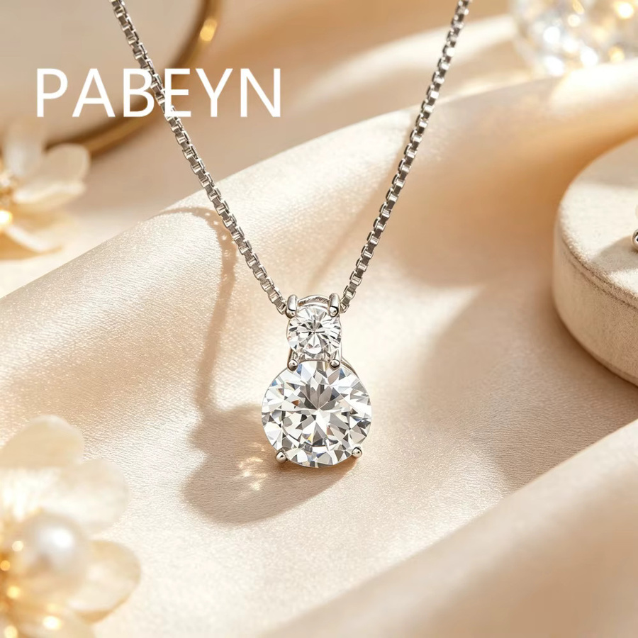 PABEYN Halskette 925 Silber, Zirkonia, Damen - Bild 2