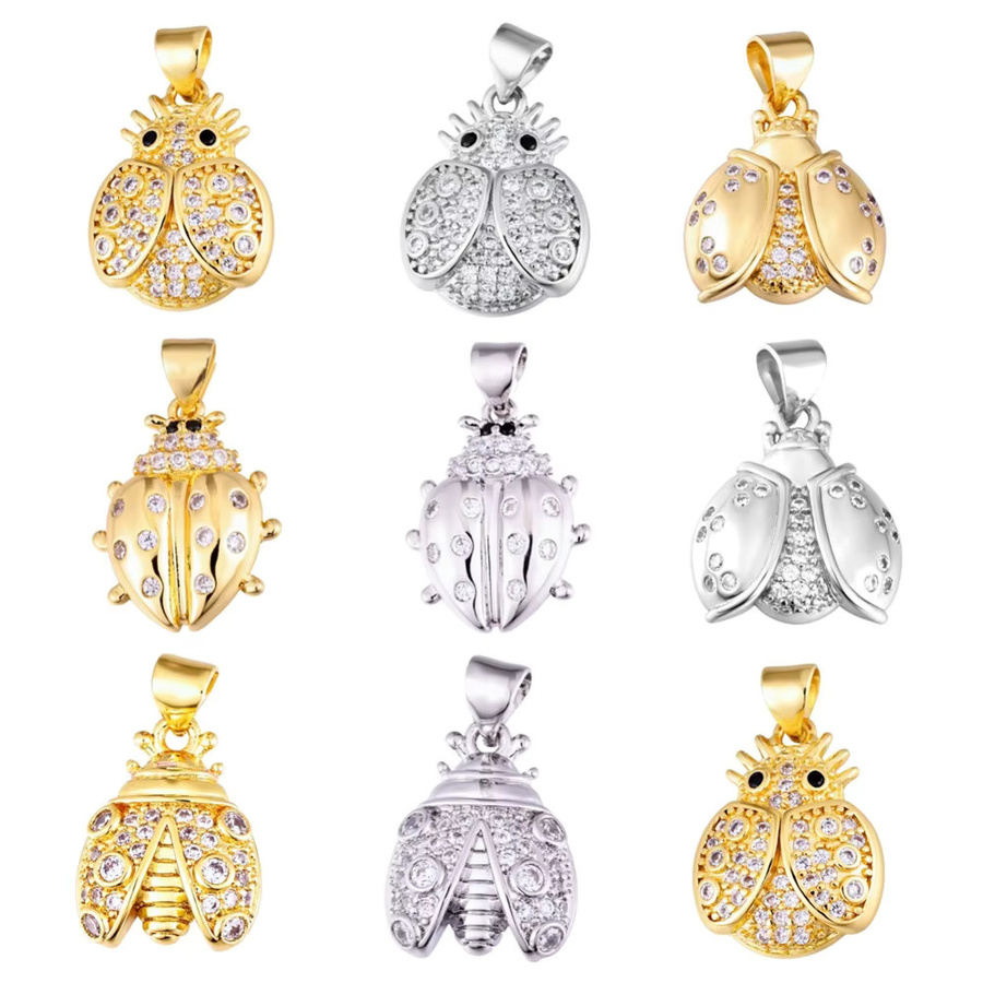 Juya Anhänger Marienkäfer, 750 Gold, Zirkonia, Unisex - Bild 2