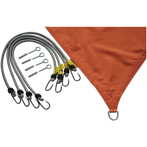 Floracord Vierecksonnensegel aus Polyester in Terracotta mit Regenschutz, B/T: 250 x 300 cm - Bild 3