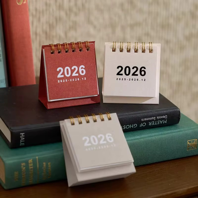 Zaomo Mini-Desktop-Kalender 2026 in Schwarz aus Papier - Bild 2