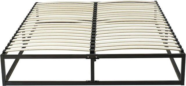 YSMÉE Lattenrost aus Metall in Schwarz, B/T/H: 160 x 280 x 38 cm - Bild 1