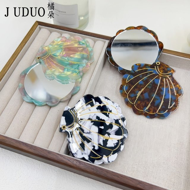 LDCX Tragbarer Make-up-Spiegel mit abstraktem Design in Multicolour - Bild 1