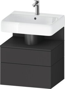 Duravit Waschtischunterschrank Qatego in Grau Matt, B/T/H: 59 x 47 x 59 cm - Bild 1