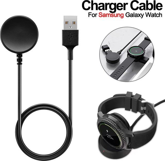 Samsung USB-Ladekabel 1 m für Galaxy Watch 5 Pro 45 mm, Watch 4 Classic 46 mm, Watch Active 1 und 2 sowie Watch 3 - Bild 1