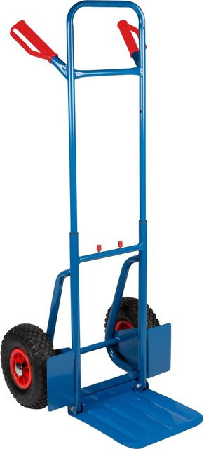 Toolland Sackkarre klappbar in Blau mit Sicherheitshandgriff und einer Traglast von 150 kg, B/T/H: 120,0 x 29,0 x 10,0 cm - Bild 1