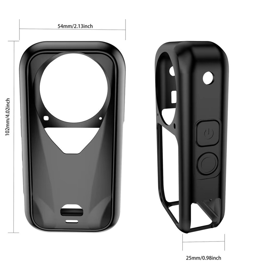 Insta360 X6 Silikonhülle und Objektivschutz-Set in Schwarz für deine Action-Kamera - Bild 6