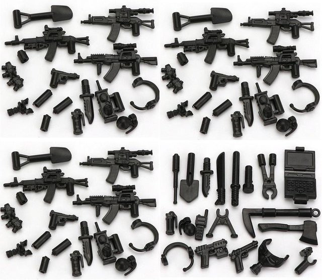 Militärwaffen-Pack Armee-Waffe Mini-Actionfiguren Zubehör, ab 14 Jahren - Bild 1