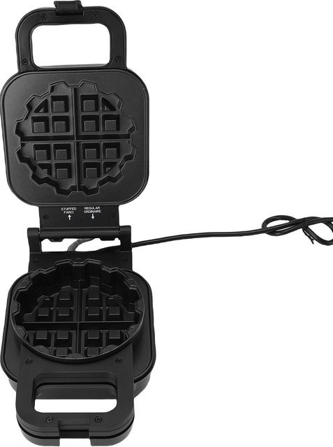 Aimo Waffelautomat mit 800W und Antihaftbeschichtung in Schwarz - Bild 1
