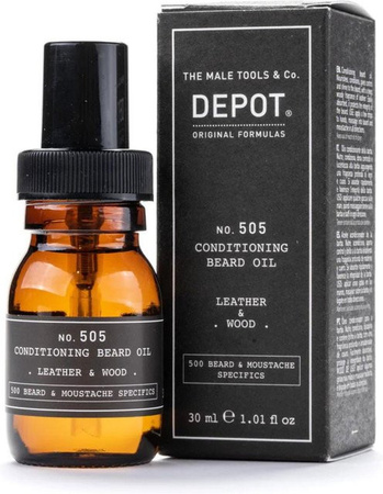 Depot Bartöl Leder & Holz, 30 ml, Herren