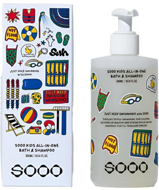 SOOO Kinder All-in-One Bad und Shampoo, 300 ml, mit Zeolith - Bild 1